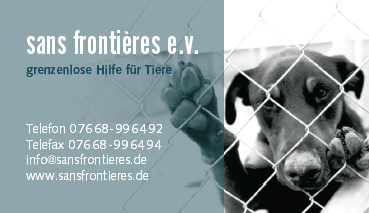 sans frontieres e.v. - grenzenlose Hilfe fr Tiere