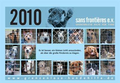 sans fronti&egrave;res Kalender 2010