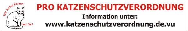 PRO KATZENSCHUTZVERORDNUNG