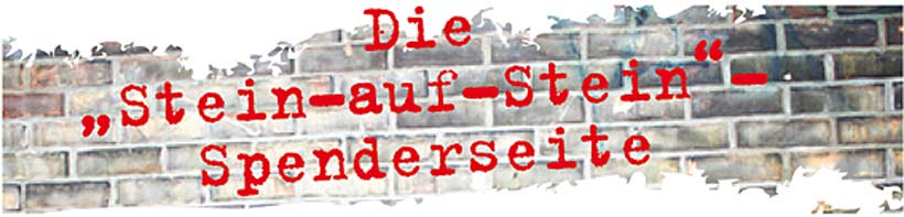 Die Stein auf Stein Spenderseite