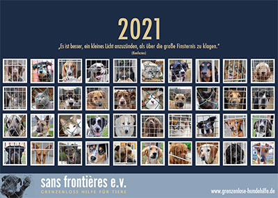 sans frontières Kalender 2021