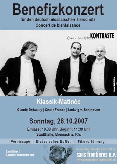 Flyer Benefiz-Konzert